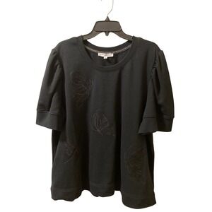 Jane and Delancey Black Butterfly Sweatshirt